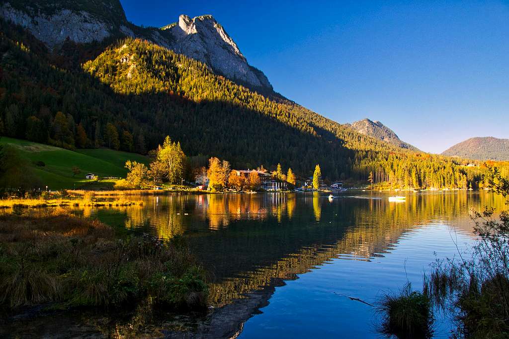 Hintersee lake in autumn