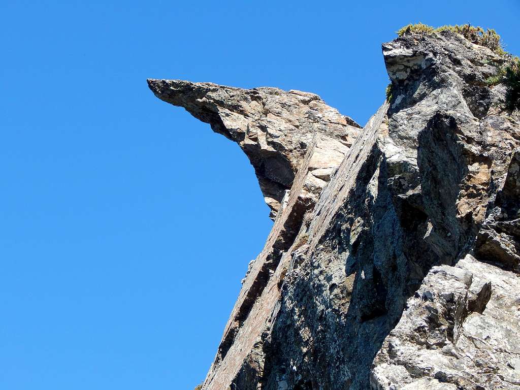 Rock finger on Jackman Peak points the way back home