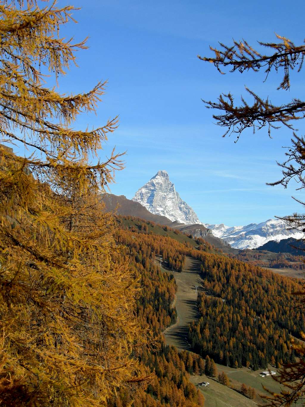 Autumn frame of Matterhorn