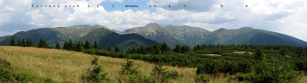Roháče Group from near Predúvratie Saddle