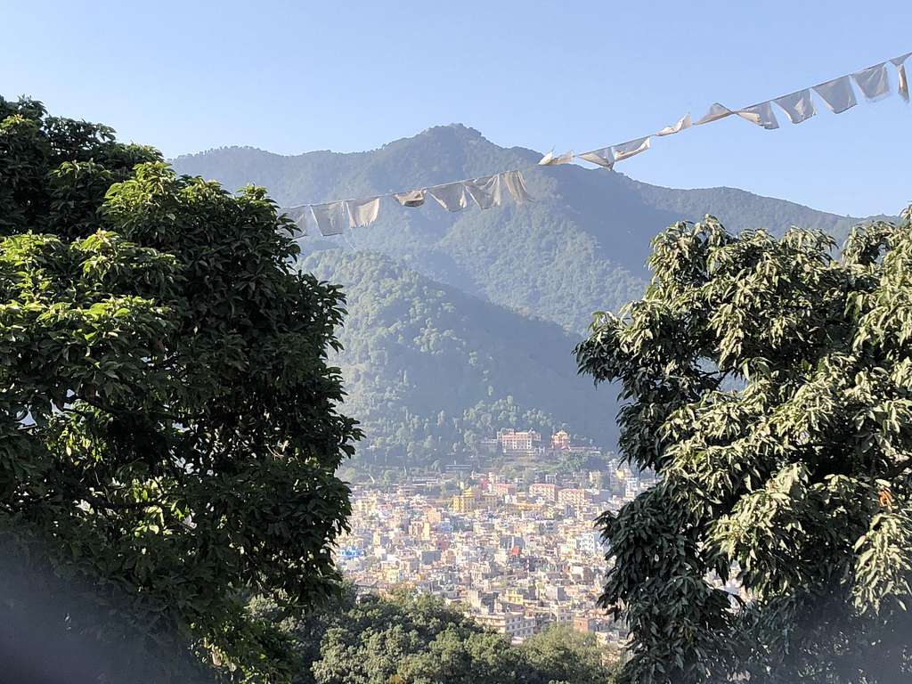 Jamacho Peak from Swayambhunath.