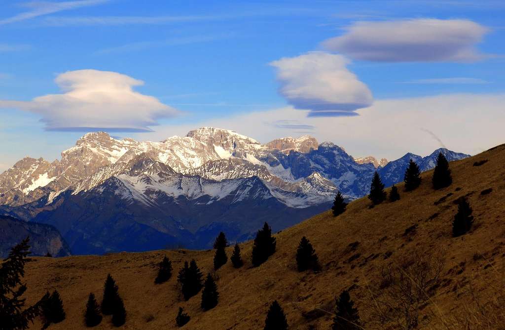 Brenta Dolomites seen from Cima d'Oro