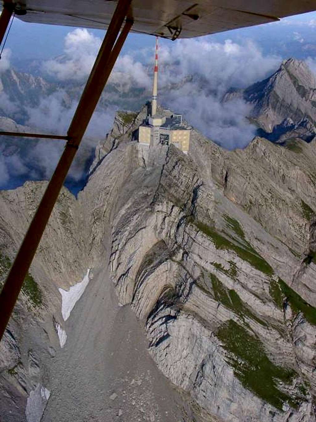 Säntis with weather station...