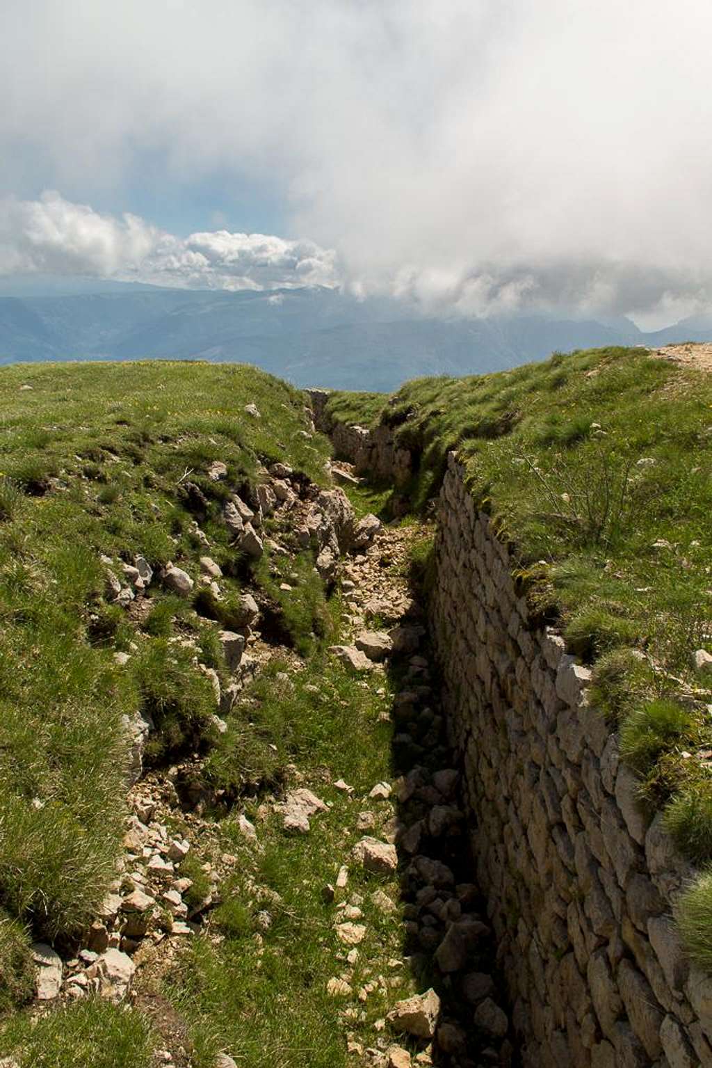 WW I trenches on Monte Altissimo, June 17th 2016