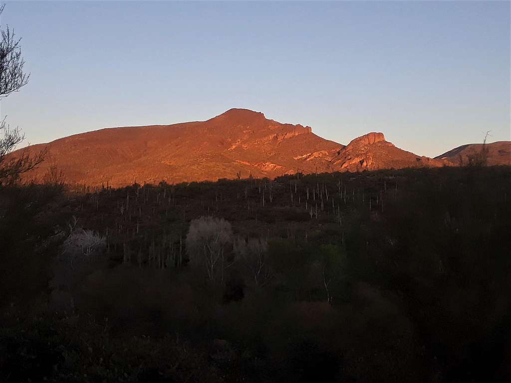 Elephant Mountain from the road to Spur Cross Ranch