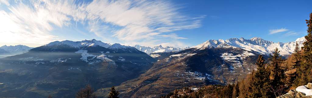 Panorama from Praperiaz Alpage