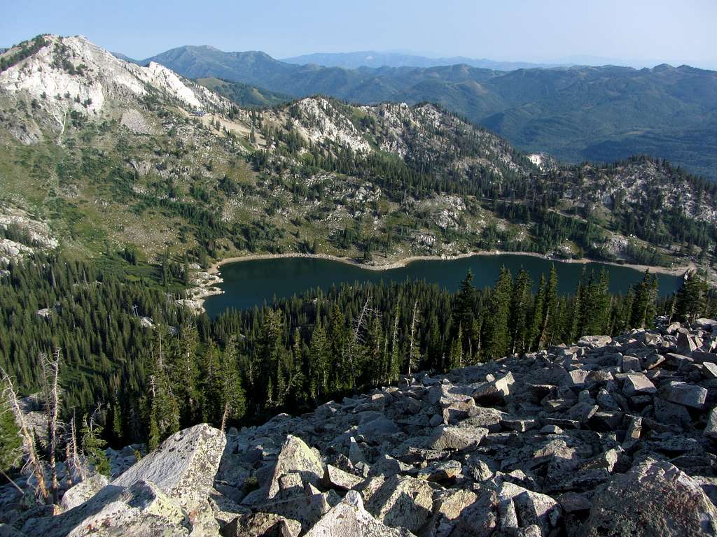 Twin Lakes Reservoir from Mount Millicent