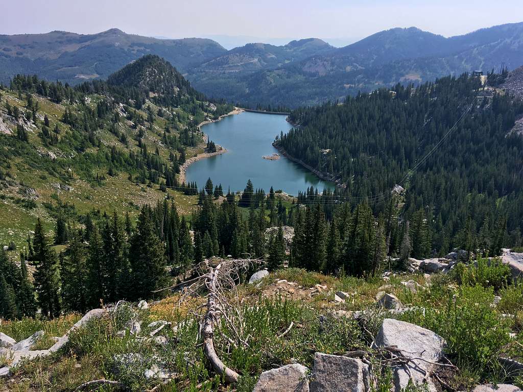 Twin Lakes Reservoir from Twin Lakes Pass