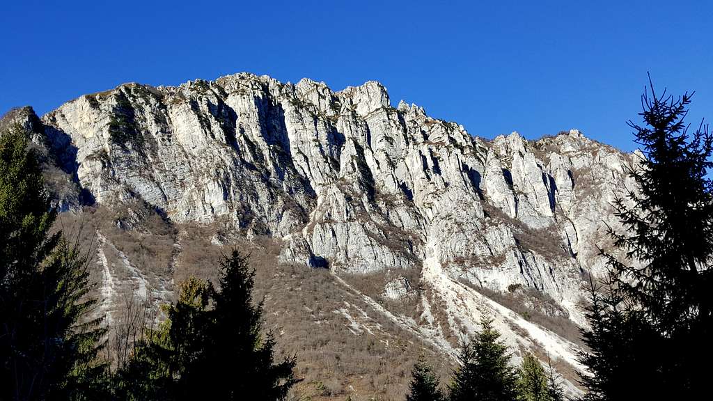 Monte Misone seen from Monte Calino