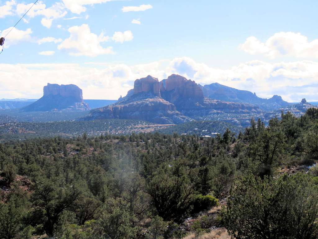 Cathedral Rock & Courthouse Butte from Harkenham Trail