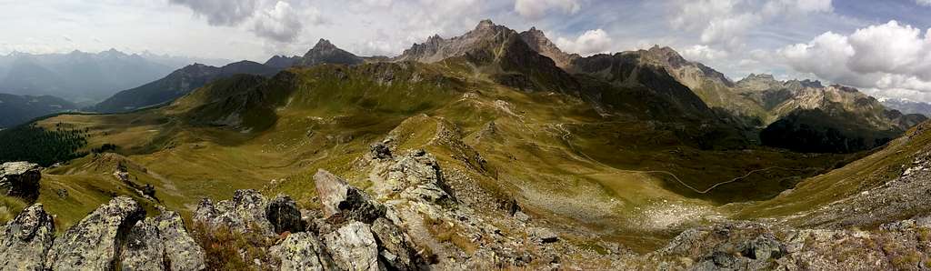 Panorama from Mont Morion (S. Barthèlemy valley)