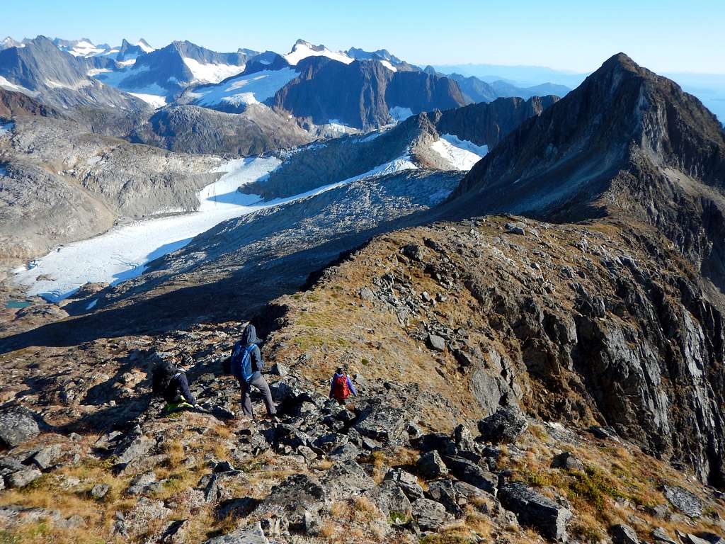 Looking South down the Summit ridge