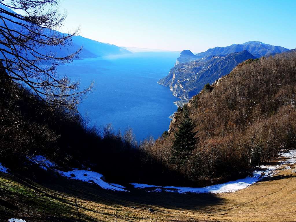 Garda Lake seen from Passo Larici