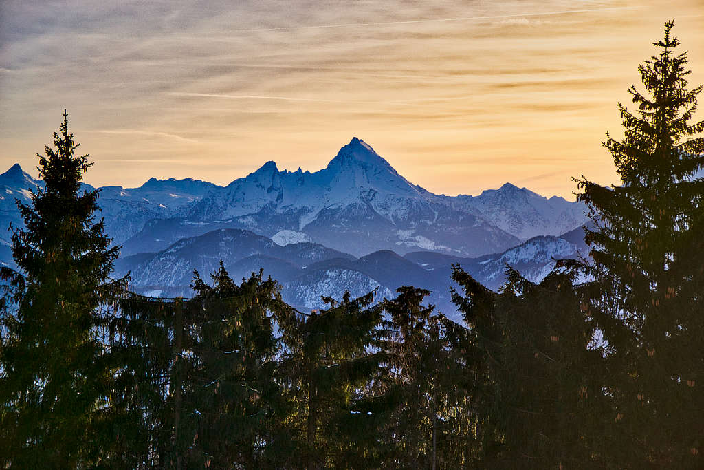 Berchtesgaden Alps seen from the Gaisberg