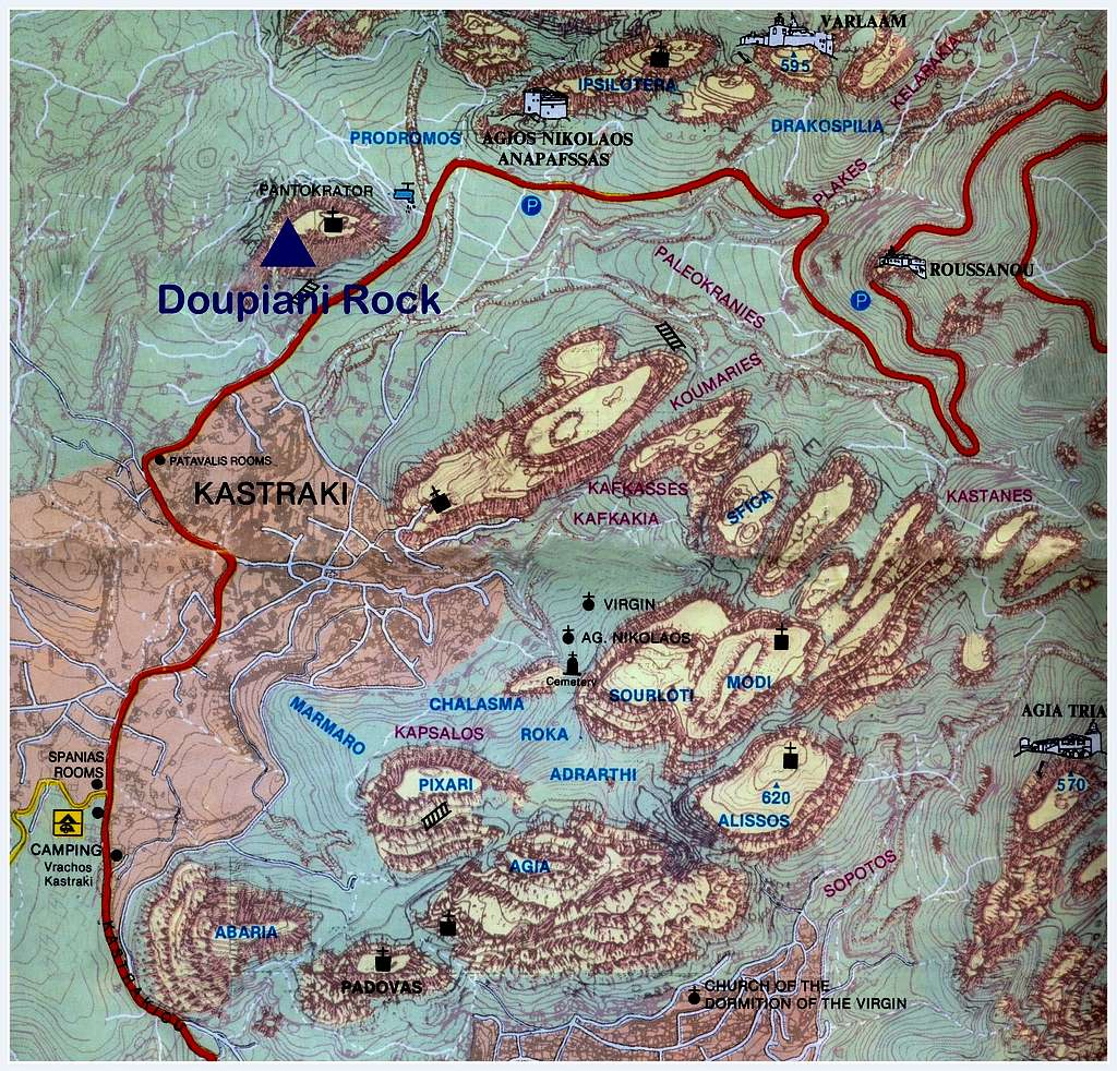 Doupiani map