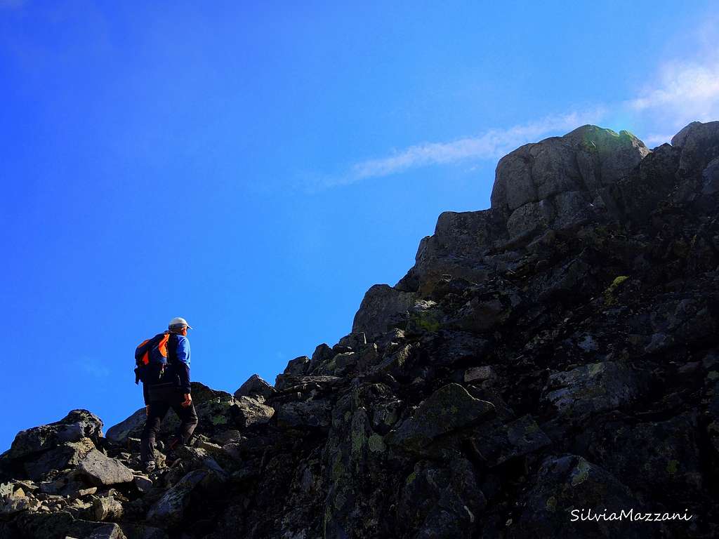 The last steep walk up the Bukkanosi ridge