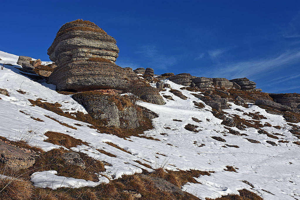 Monti Lessini rock formations