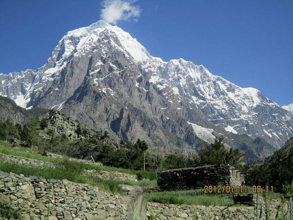 Rakaposhi peak towards bagrote valley gilgit