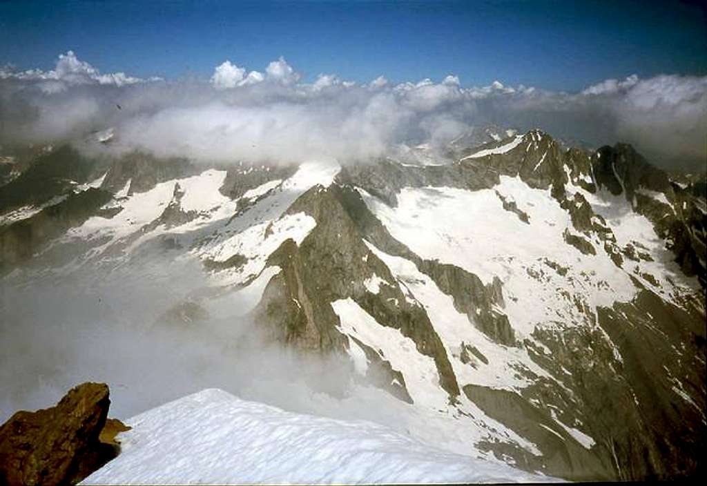 View to Val Masino alps.