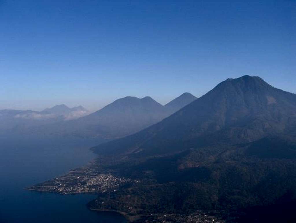 View of Volcan San Pedro and...