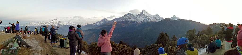 Panorama of Annapurna Range