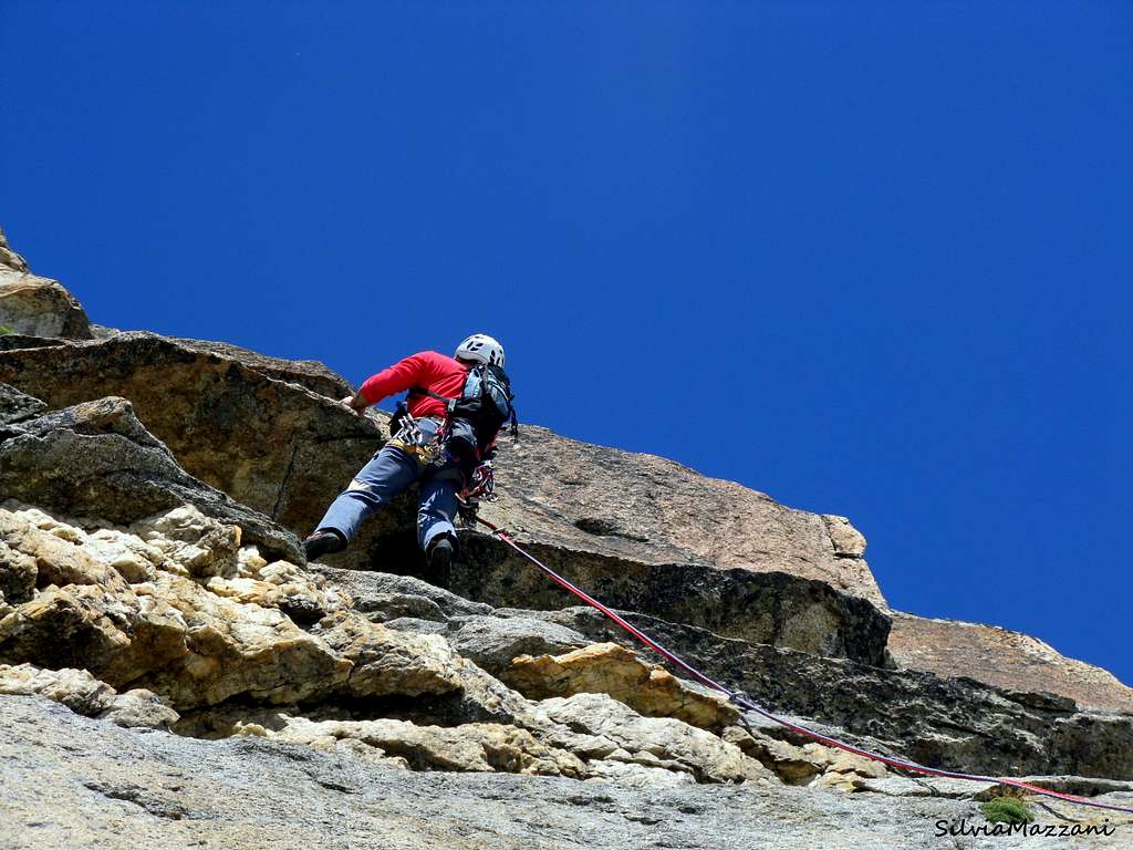 Small overhang on Conquest of Paradise, Hannibal Turm