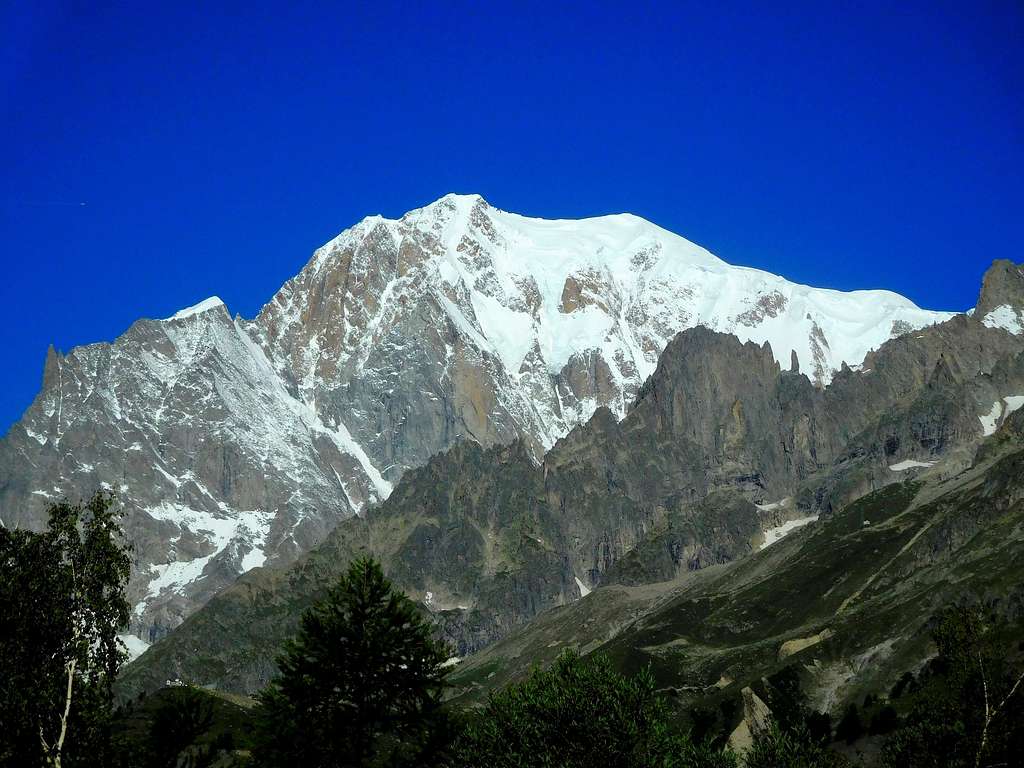 Monte Bianco with Aiguille Blanche and Aiguille de la Brenva