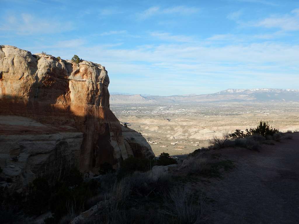 Near the top of the Serpents Trail