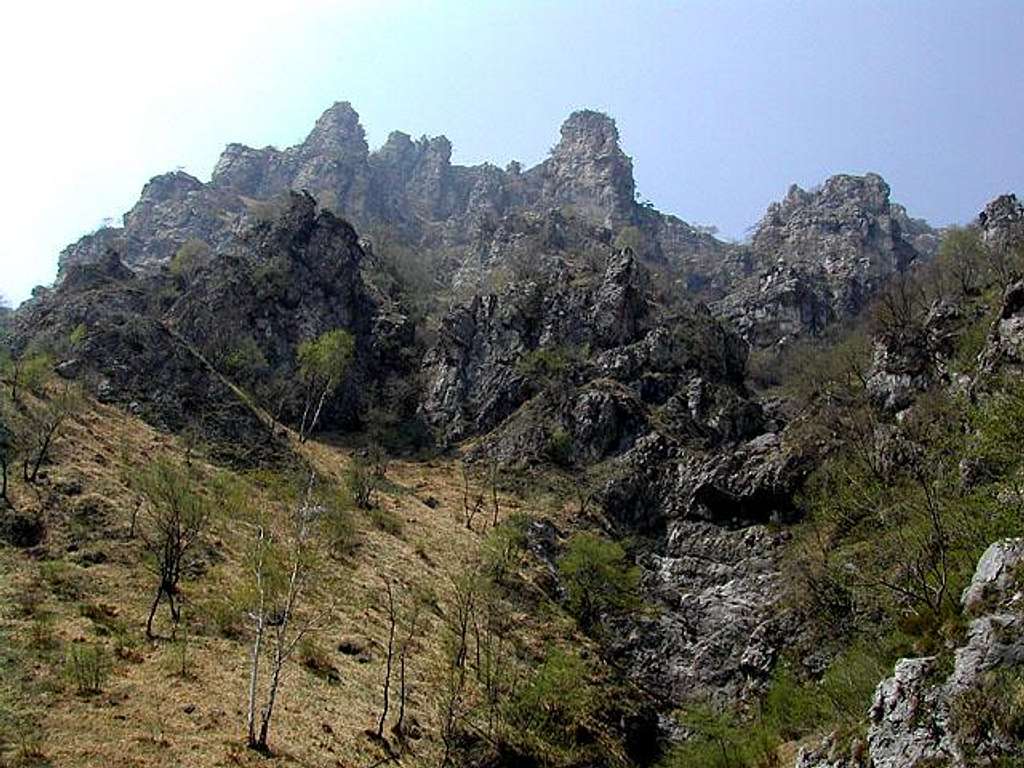 Pinnacles on the SE side of...