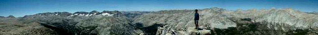Pano from top...Piute Pass,...