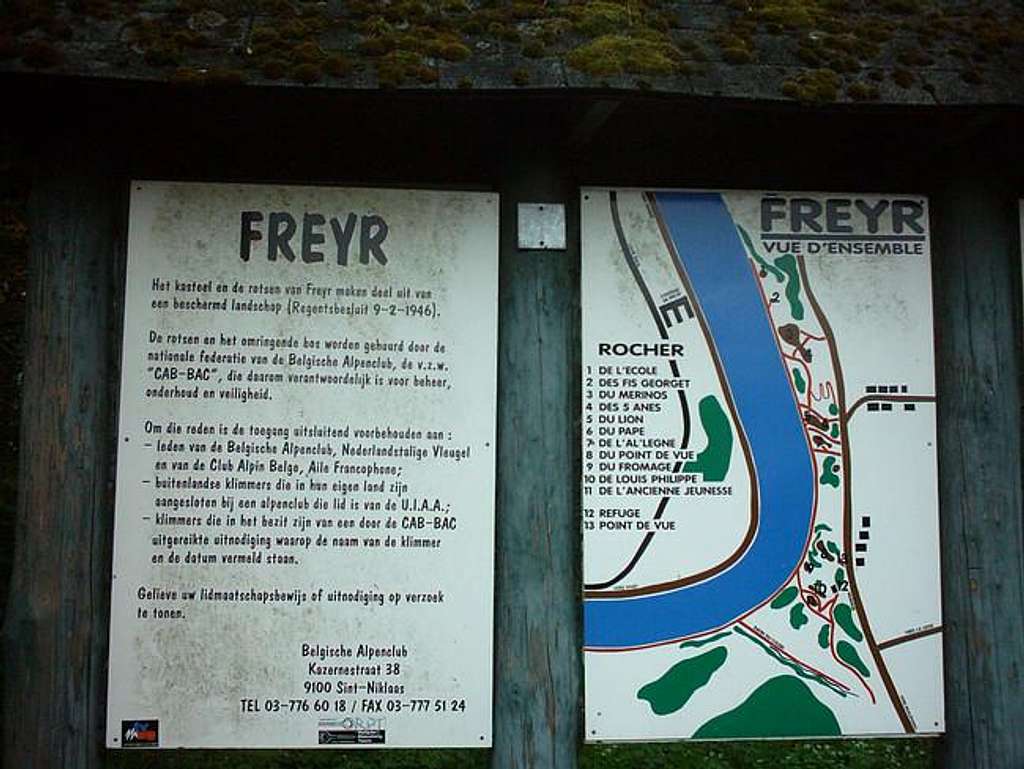 Information board at Freyr.