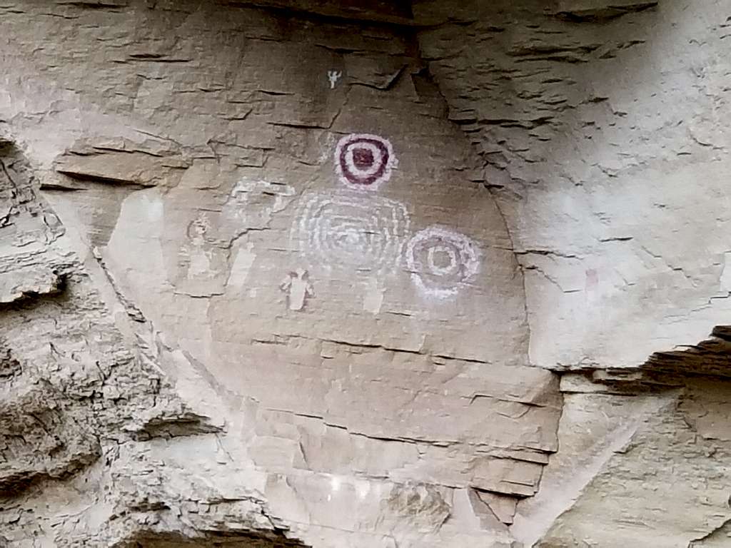 Pictographs in East Fourmile Draw
