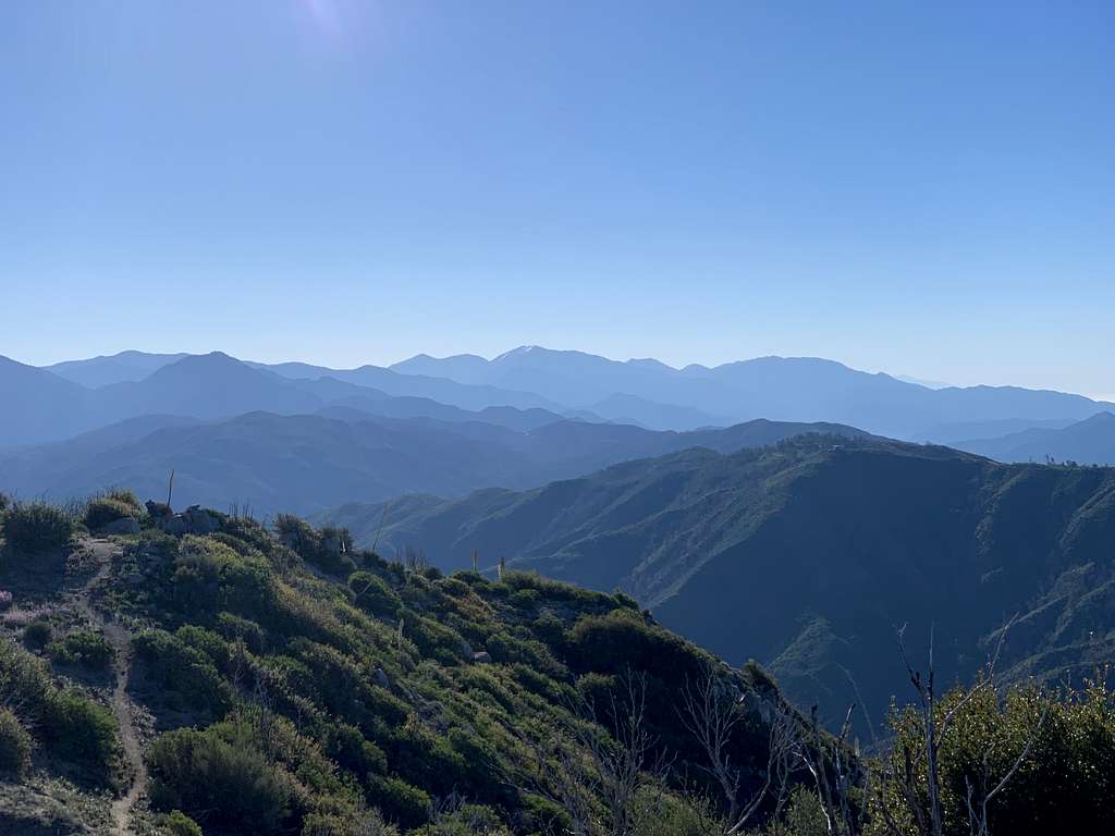 High Peaks in Angeles National Forest As Seen From Strawberry Peak