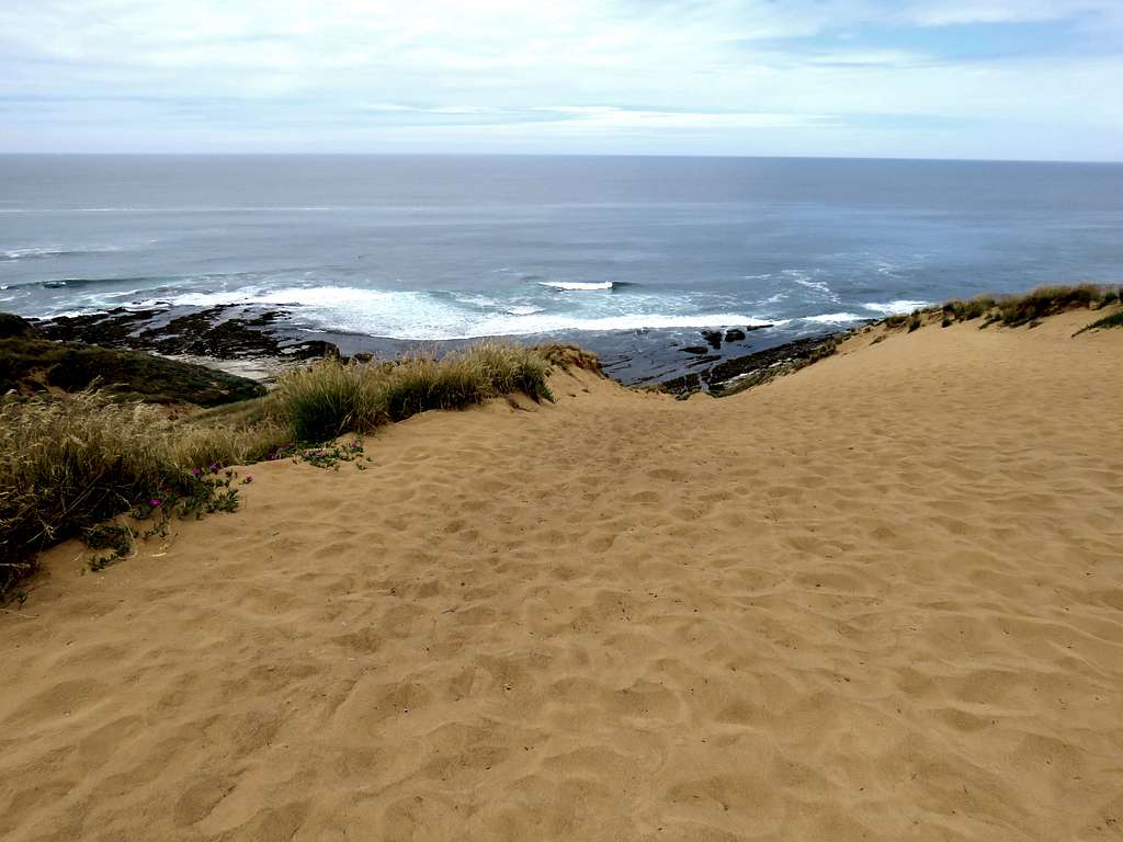 From top of a sand dune