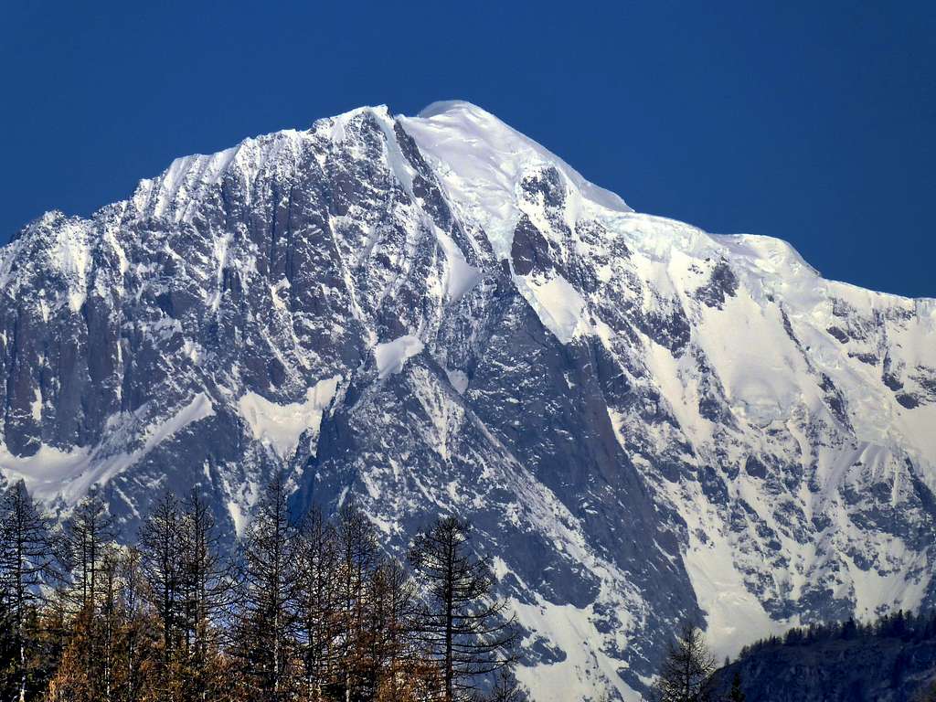 View of Monte Bianco from Lillaz