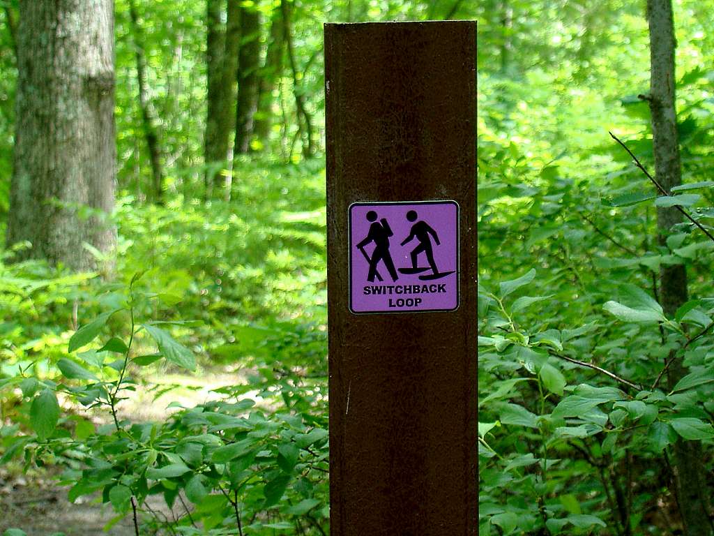 Typical Trail Sign on Levis Mound