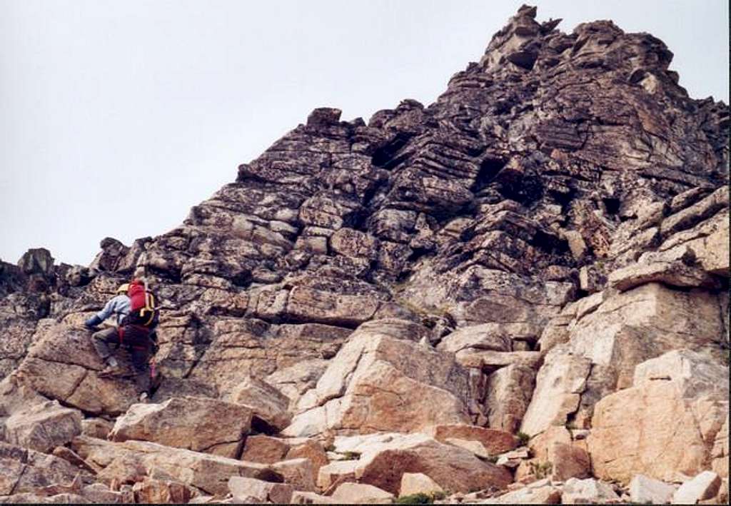 Keith Henson climbing the...