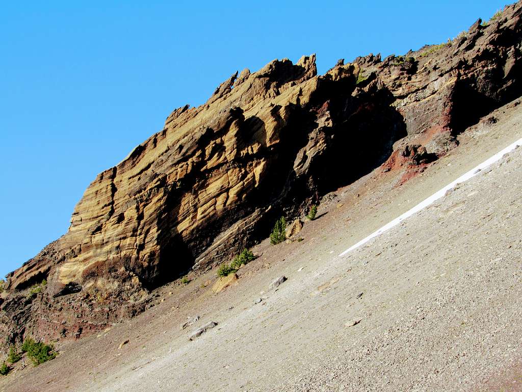Mt. Thielsen - west slope 1500' below summit viewed from trail