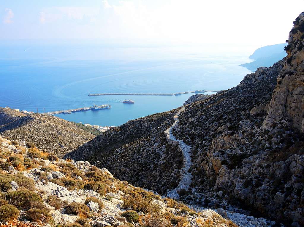 The Italian Path above Pothia, Kalymnos