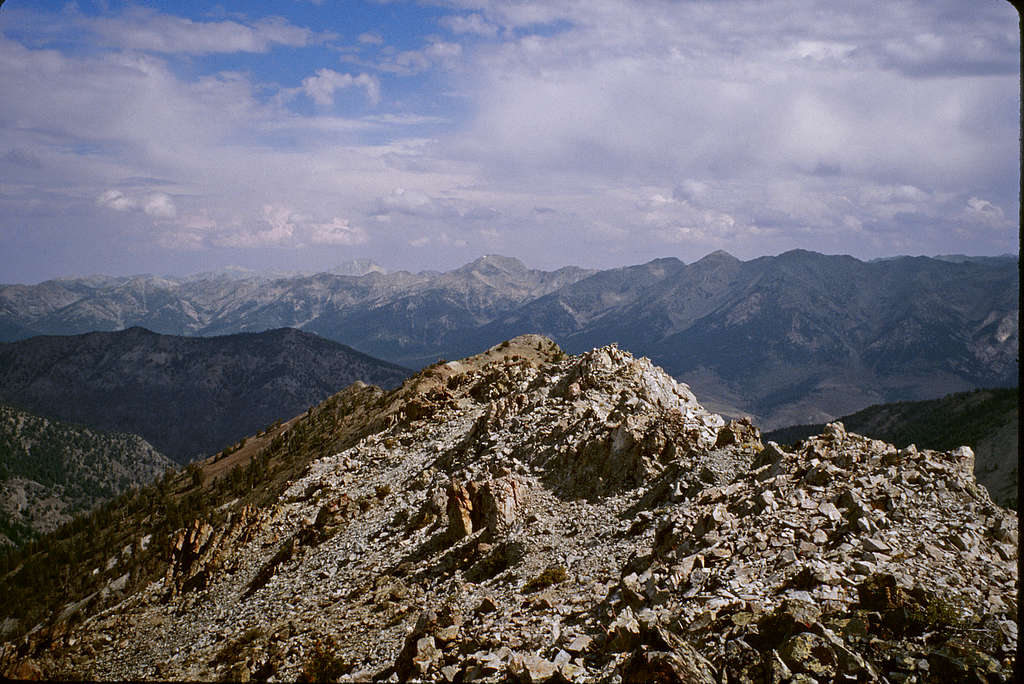 Summit photo - looking northeast toward Galena Peak