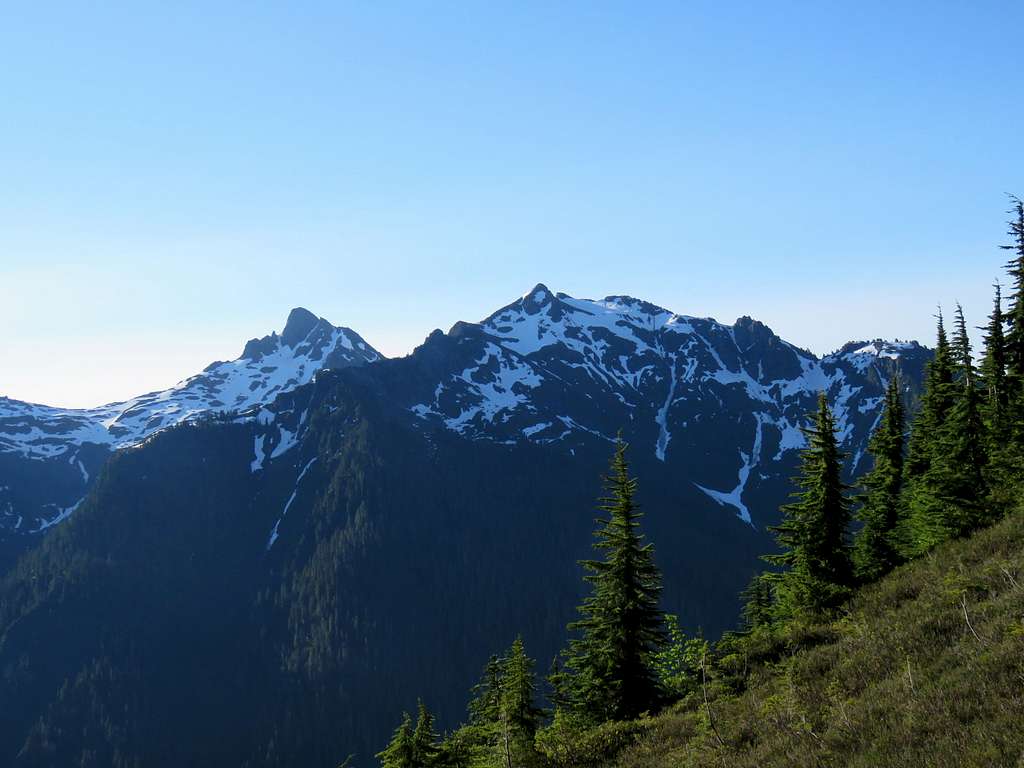 The two summits of Goat Mountain