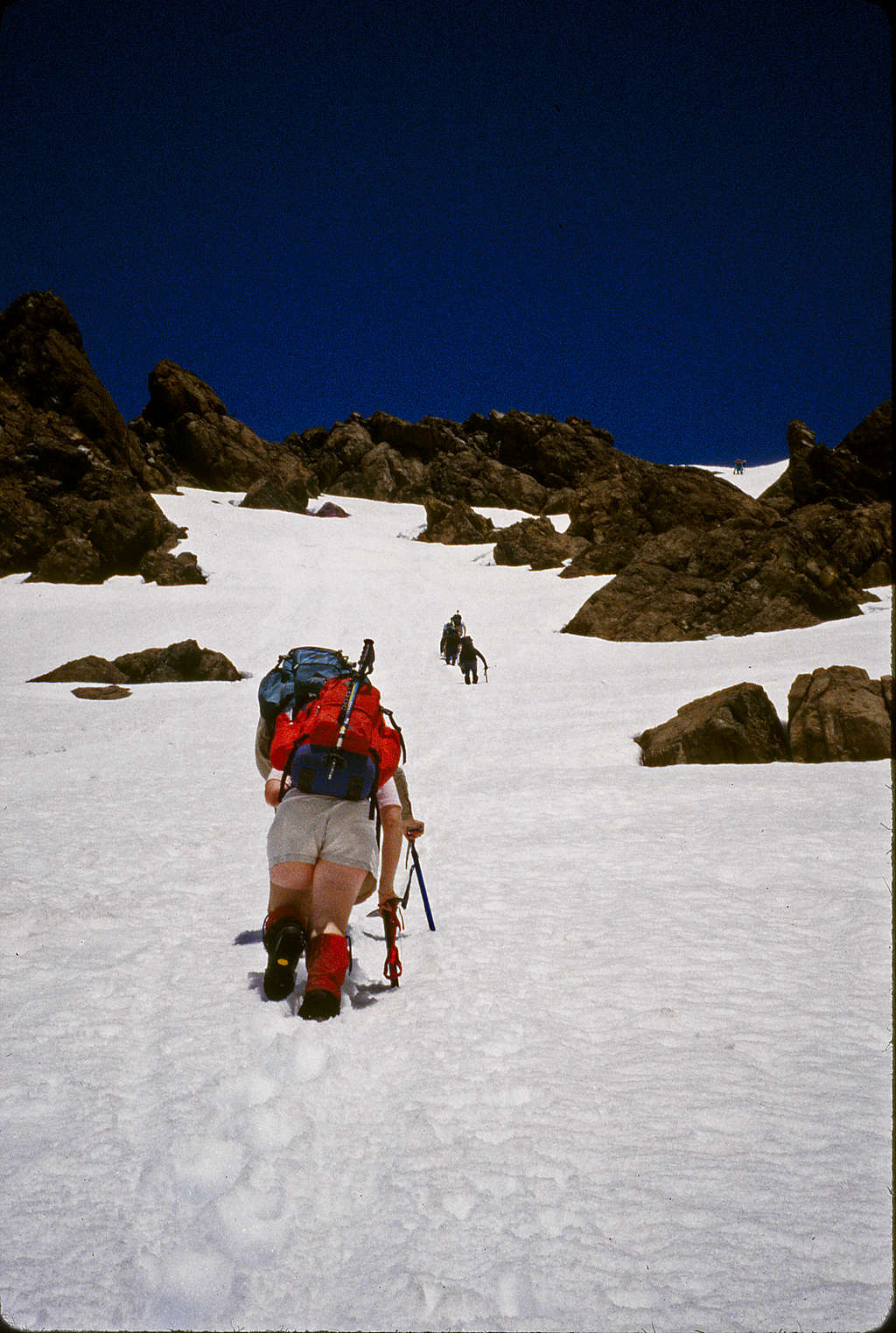 South Ingalls - climbing the southeast snow slope