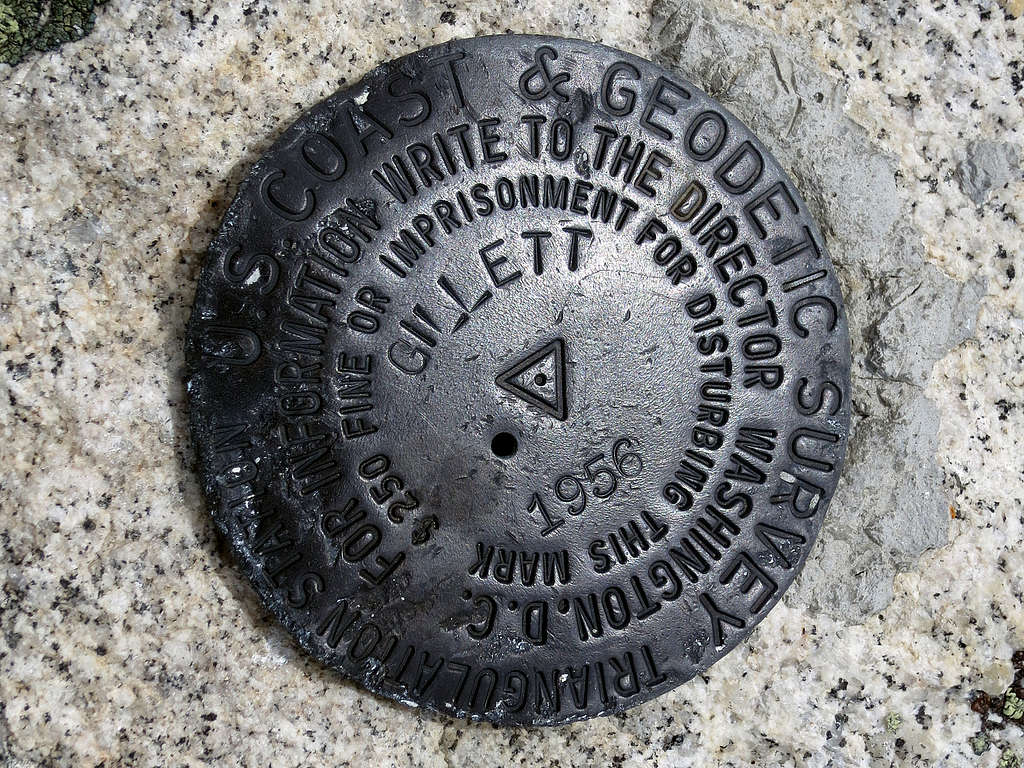 USGS Marker on Gillett Mountain