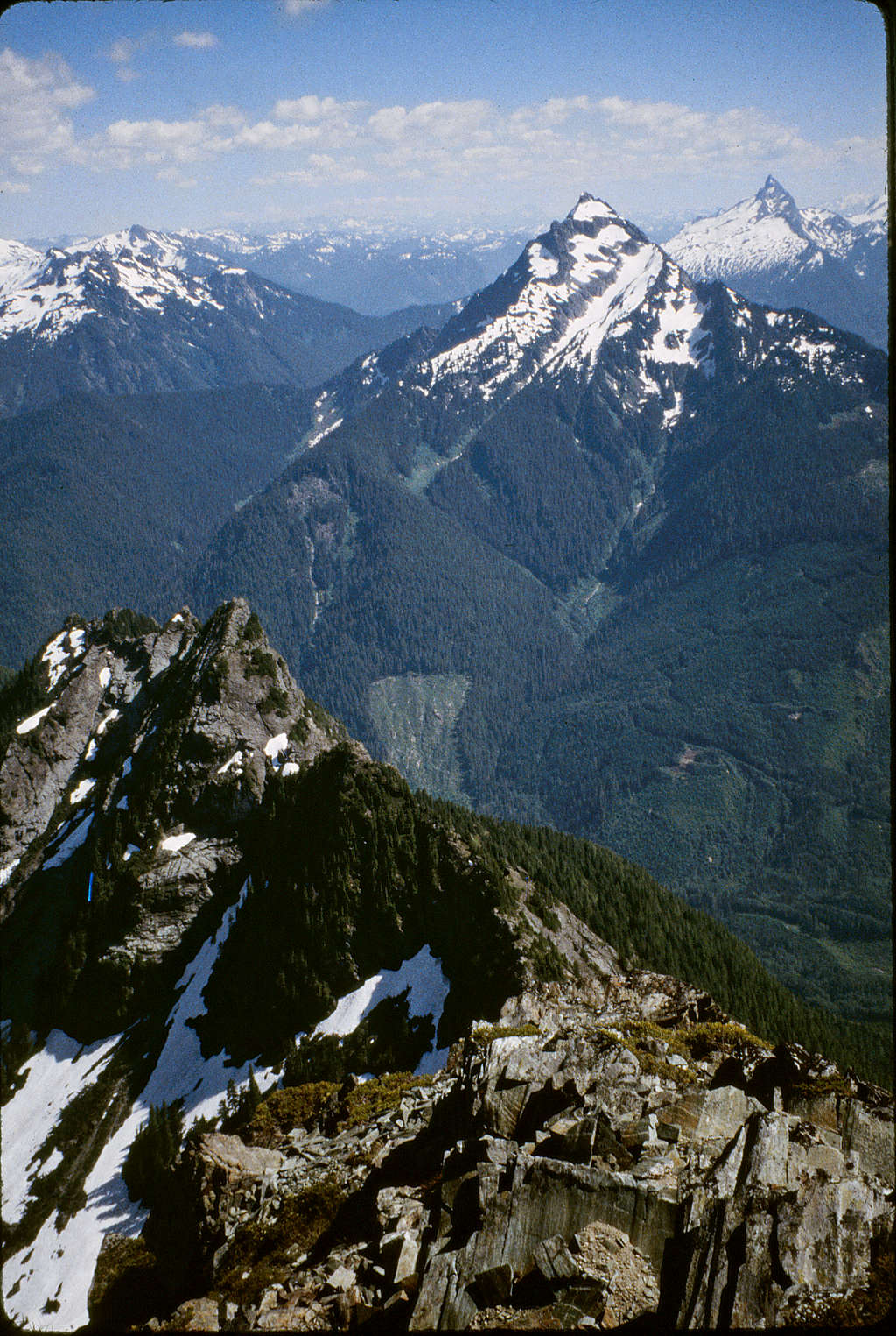 Summit view, toward Mt. Pugh and Sloan Peak