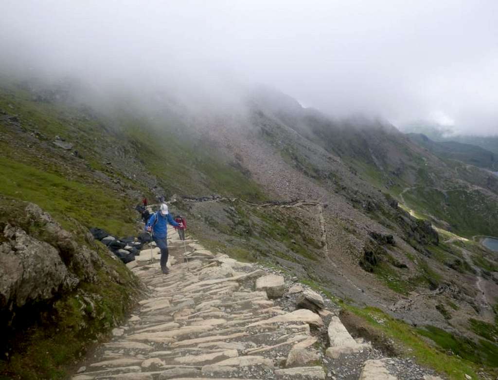 44. Steep steps near the top of the PYG track