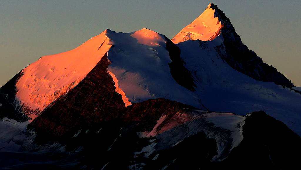 Weisshorn at sunrise