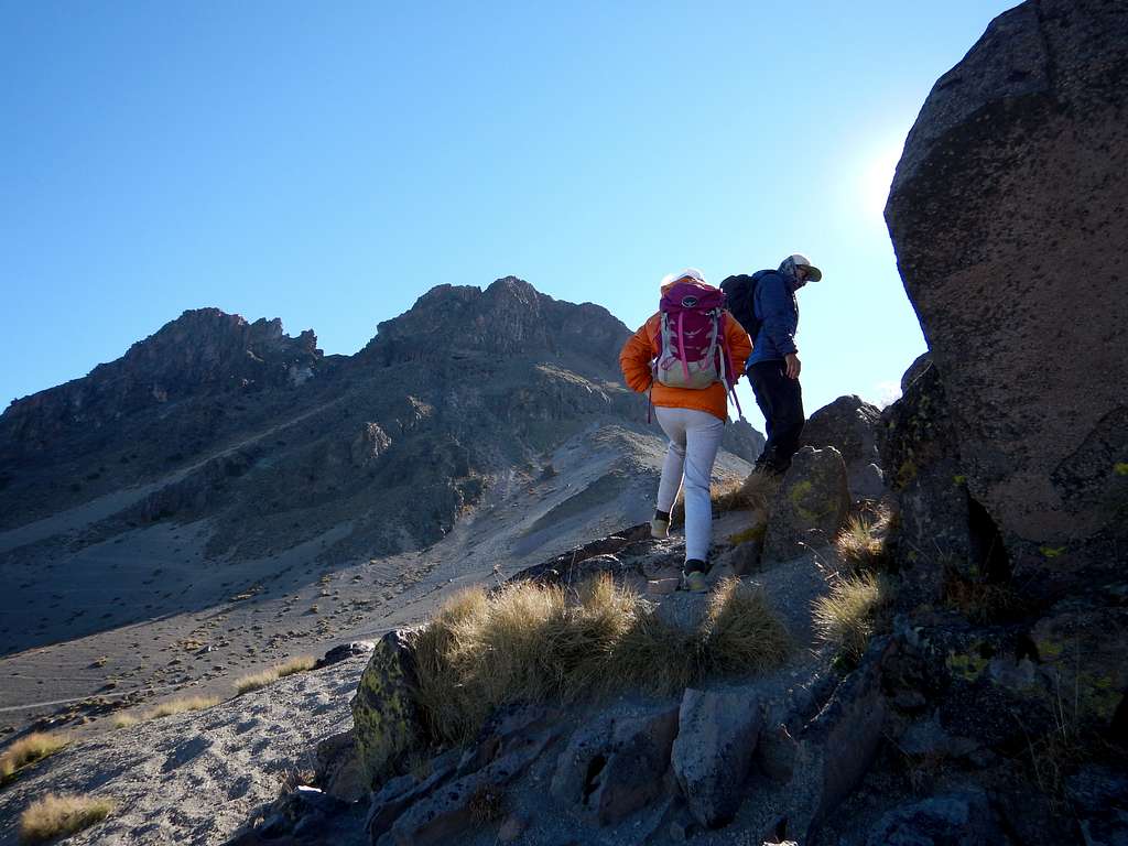 Climbing Nevado de Colima