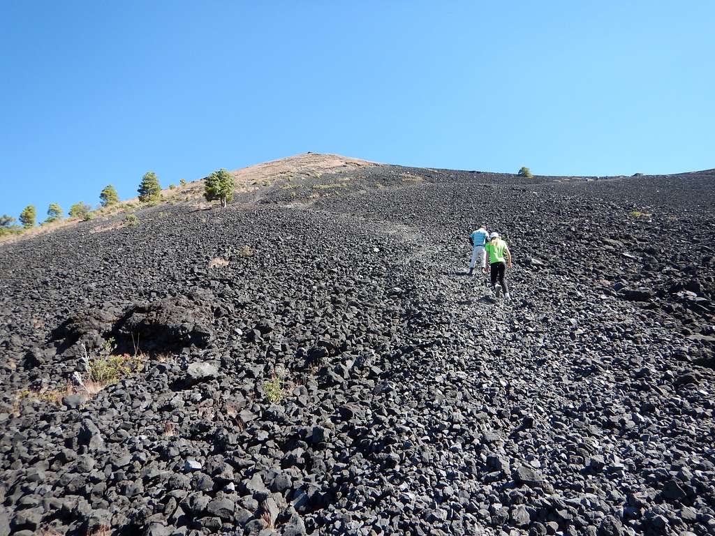 Nearing the summit of Paricutin