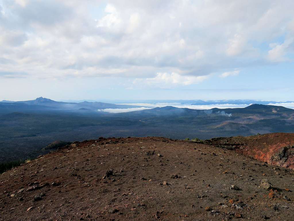 Looking south from the summit of Belknap Crater