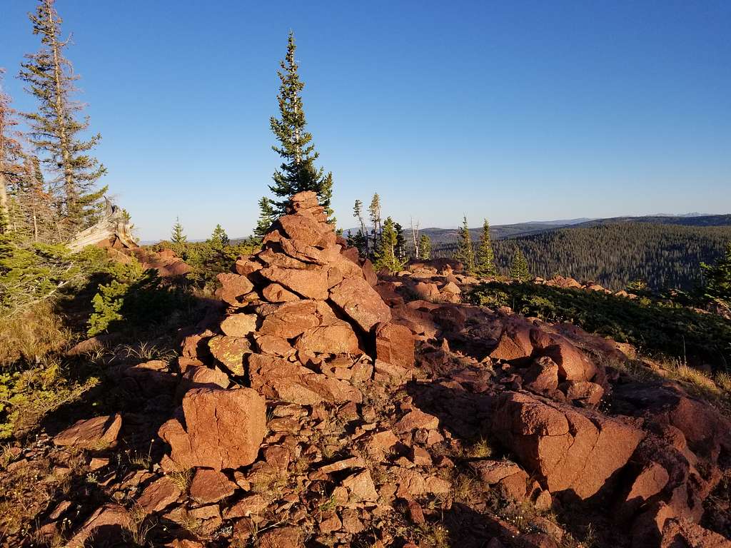 The summit of Red Mountain